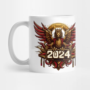 Wooden Gold Red Dragon 2024 No.2 Mug